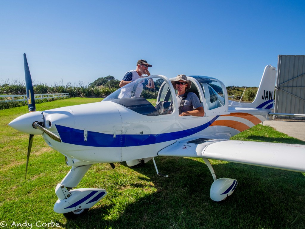 Laura and I got to do our own flying the next day with a mate of Dad's.