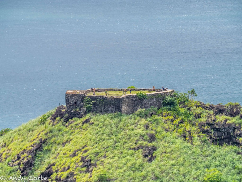 I had the briefest taste of life in the Caribbean, cannons lie discarded on an old fort guarding the entrance to an old British stronghold.